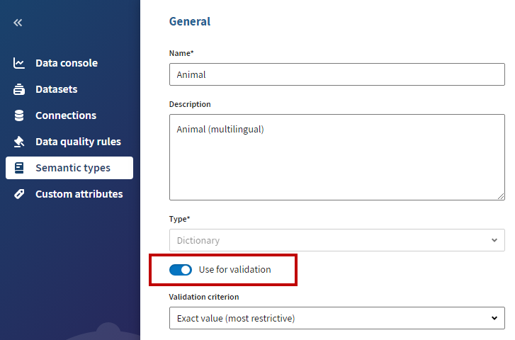 Use for validation toggle.