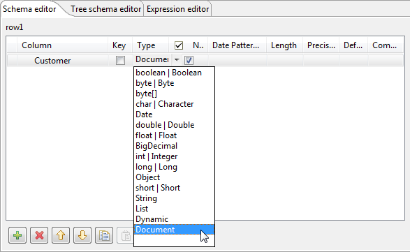 Document type from the Schema editor.