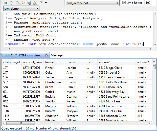 Overview of the SQL Editor.