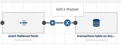 Icône permettant d'ajouter un processeur Data mapping (Mapping de données) dans l'espace de travail.