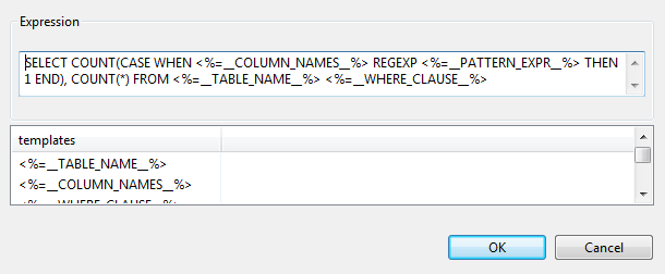 Boîte de dialogue Edit expression (Modifier l'expression).