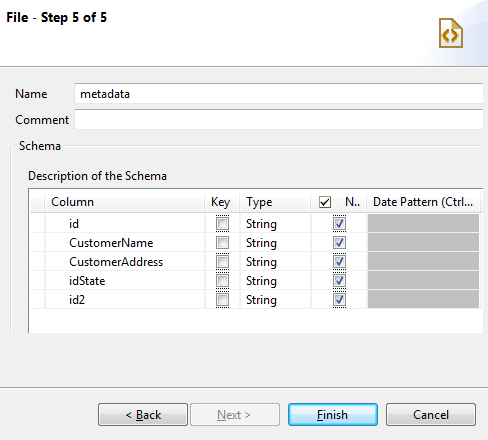 Boîte de dialogue File - Step 5 of 5 (Fichier - Étape 5 sur 5).