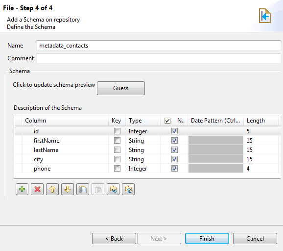 Boîte de dialogue File - Step 4 of 4 (Fichier - Étape 4 sur 4).